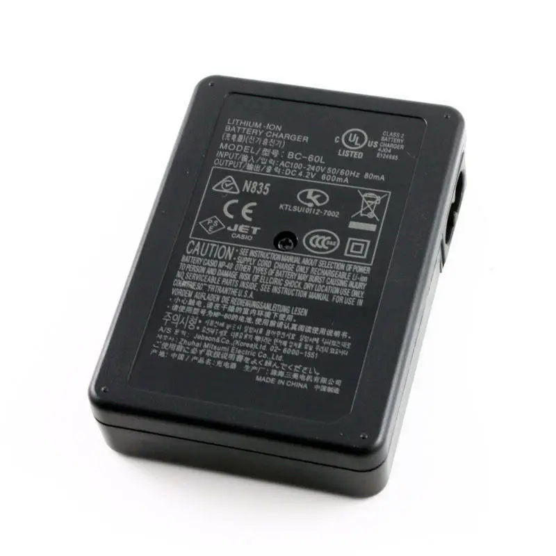 Зарядное устройство для камеры Casio BC 60L BC60L NP 60 CNP40 EX Z80 S10 Z9 Z90 FS10 S12 Z85 Z20 Z80|Защита
