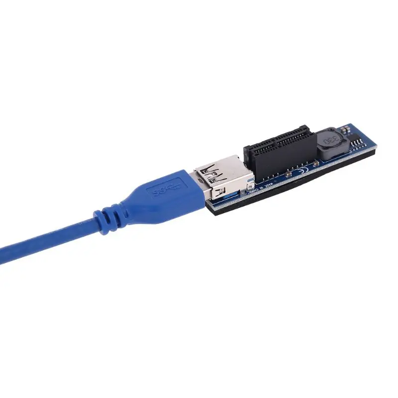 

C5AB NVME M.2 M-Key to PCI-E X1 Riser PCI Express Card PCIE Connector Riser 30cm USB3.0 Extender PCIE Port Adapter