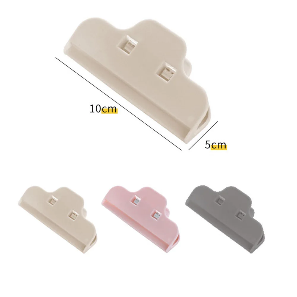 

10 Pcs/pack Sealed Clips Portable Practical Food Sealing Clamp Clip Powder Food Package Bag Multifunctional Home Sealed Clip