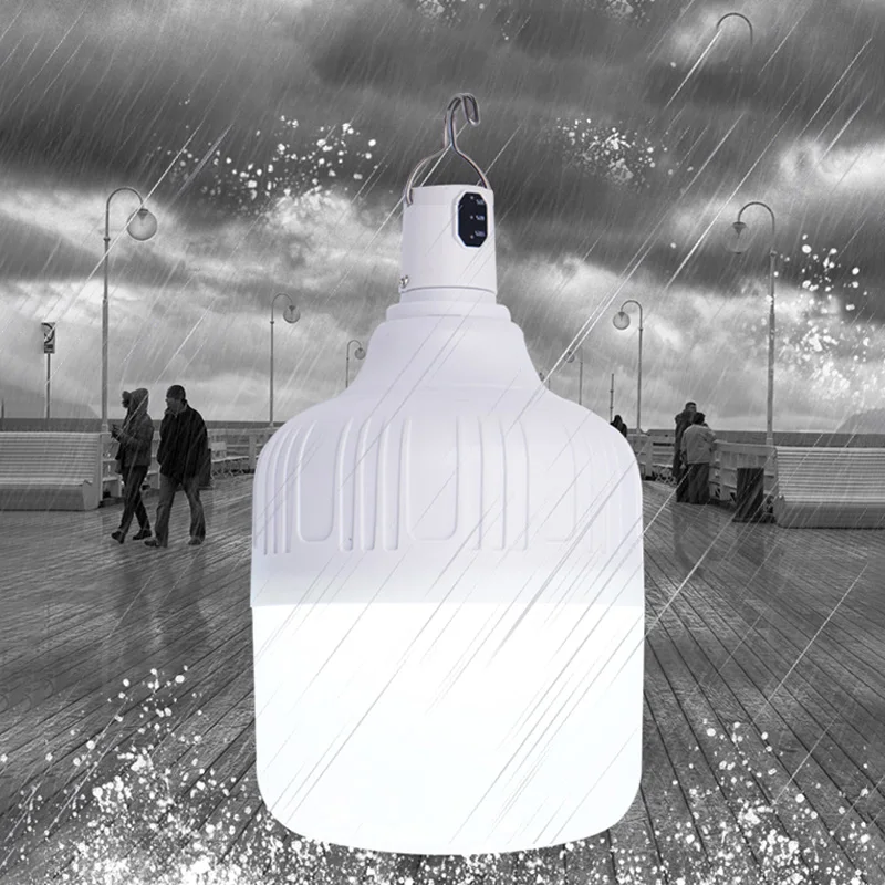 Сверхъяркая портативная светодиодная лампа 200 Вт перезаряжаемая Светодиодная с