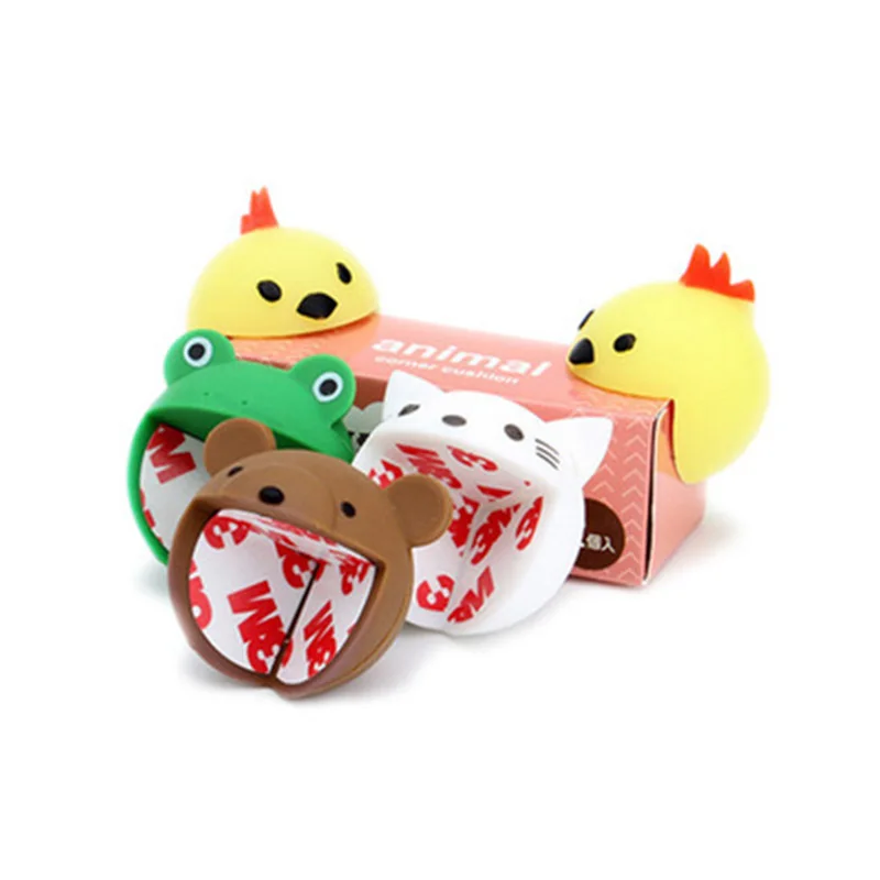 Forma de Animal lindo de Protector para esquina de escritorio coj&iacute;n beb&eacute; ni&ntilde;os seguro anticolisi&oacute;n guardias esquina muebles de seguridad infantil-5