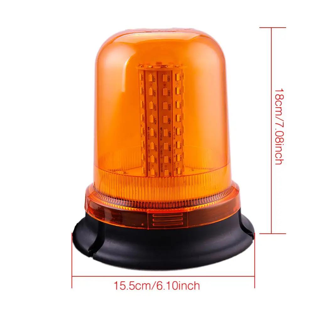 

80 LED Flashing Warning Alarm Strobe Beacon Emergency Light Amber For Car Truck School bus Engineering Vehicle