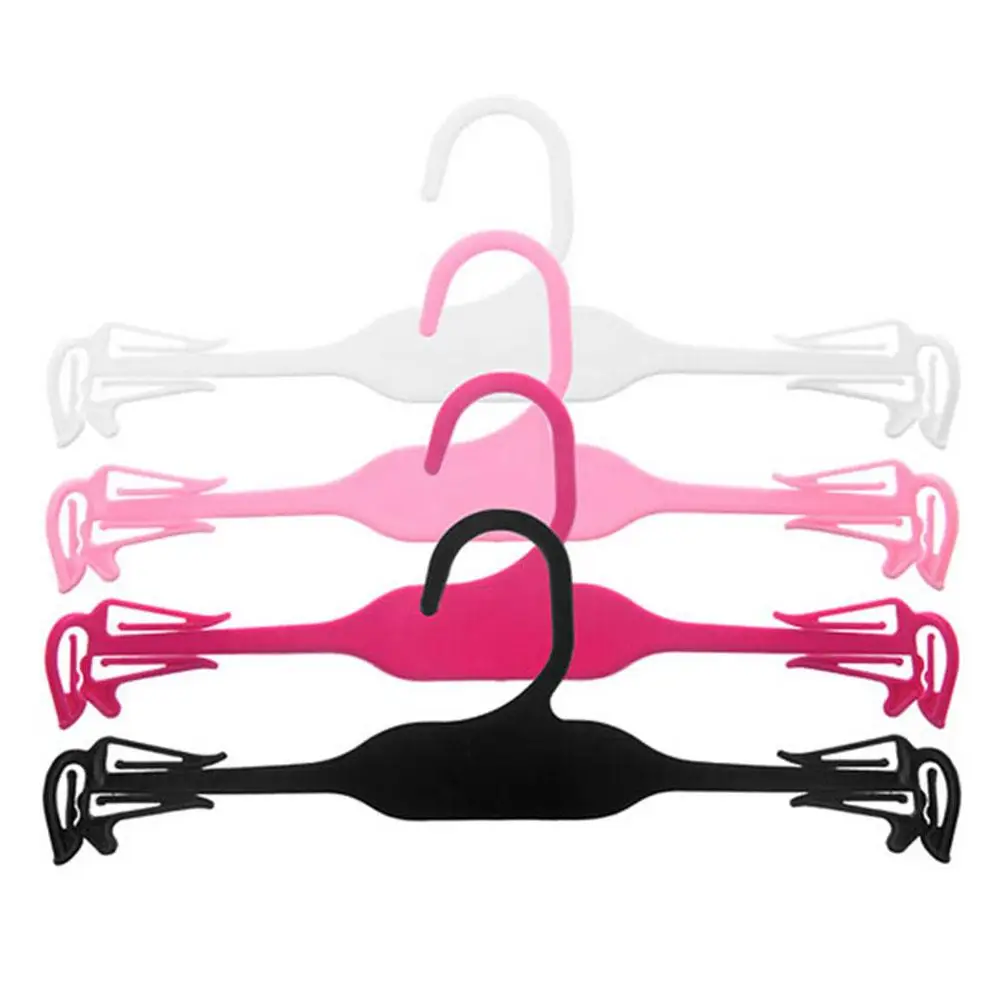 

10Pcs Plastic Clothes Hanger Bra Underwear Hanger Wardrobe Closet Drying Rack Bra Hanger Organizer Panties Socks Storage Rack
