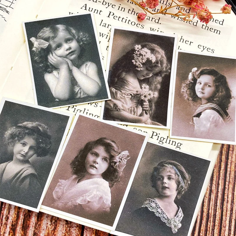 16 шт./пакет винтажные Детские старые фотонаклейки сделай сам скрапбукинг дневник