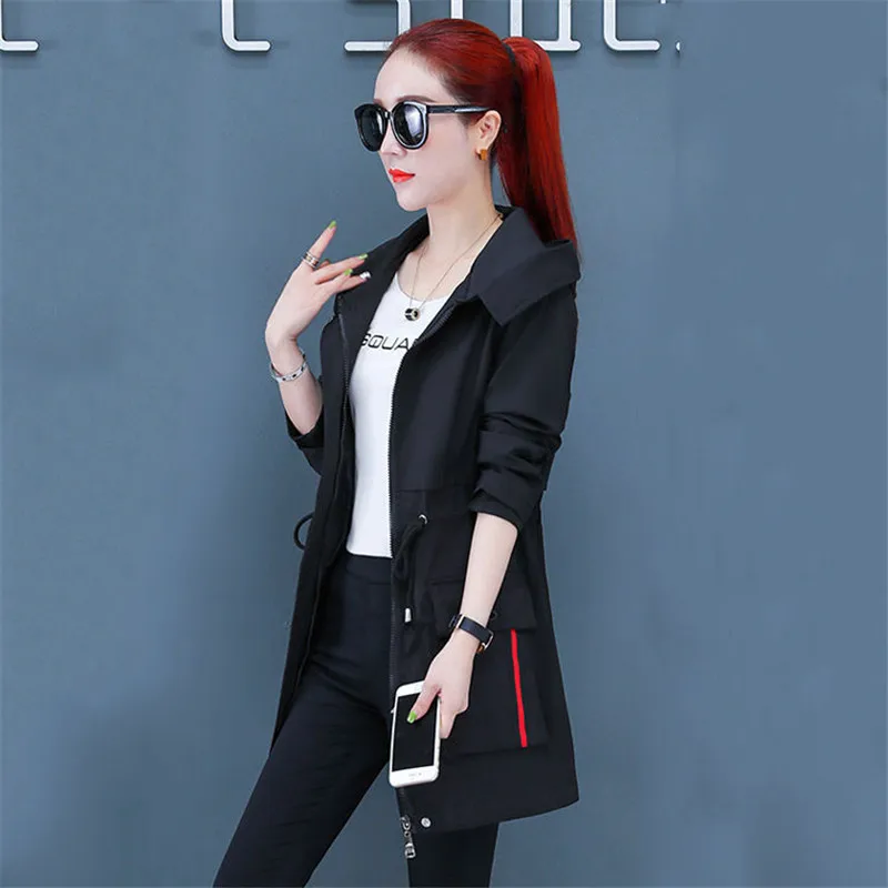 Тренч для девочек весна-осень 2021 новый корейский Модный повседневный размера