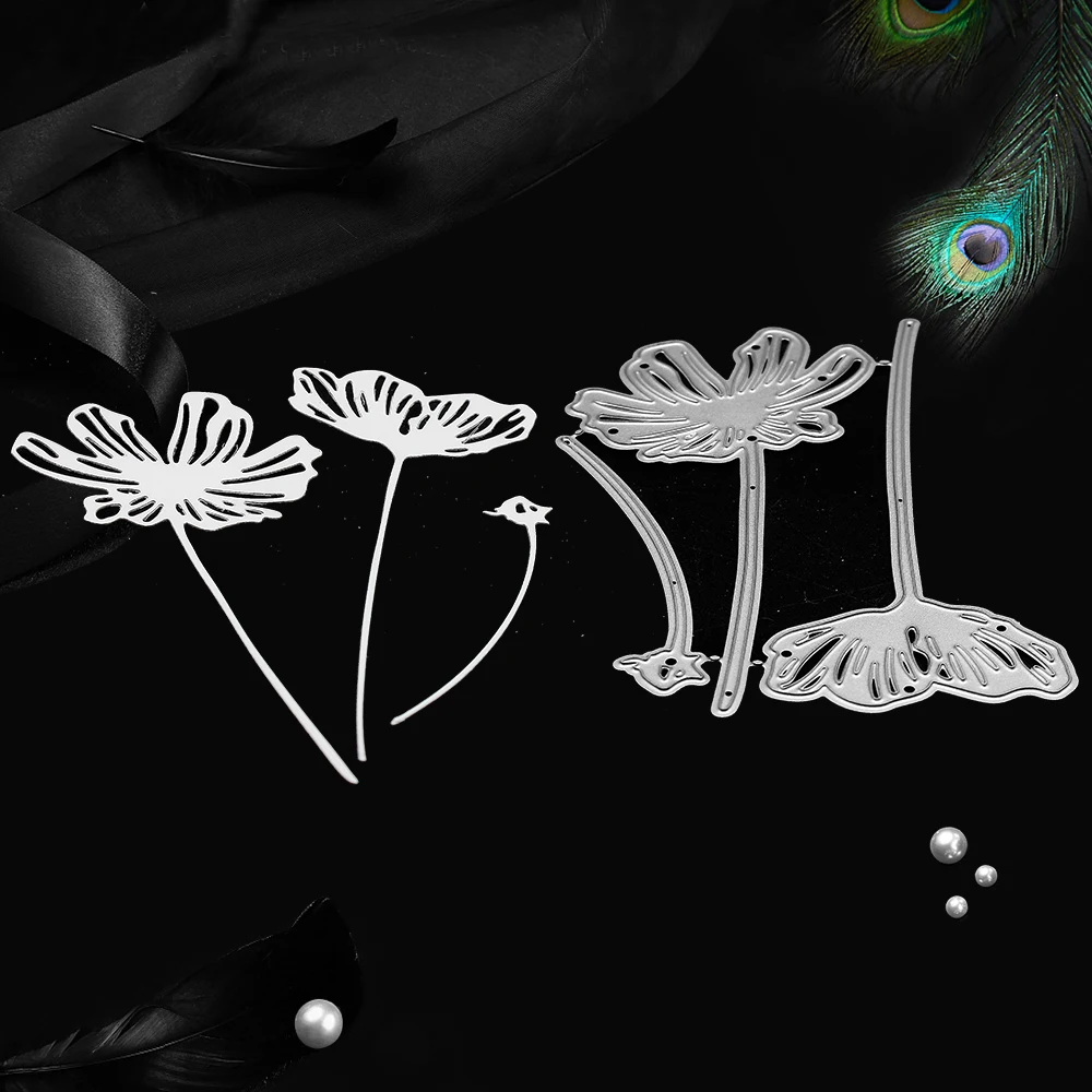 Трафареты для резки металла три маленьких цветка трафареты пузырьковый круг DIY