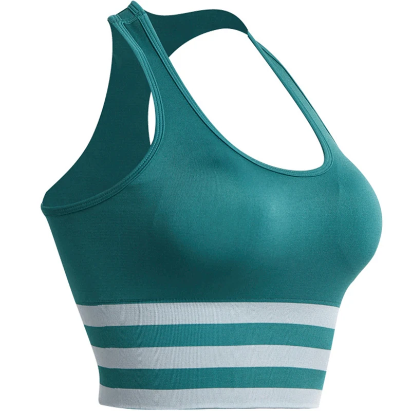 

Yoga Tops Quick Dry Push-Up Sports Bra High Impact Vest Shockproof Women's Sports Top Running Fitness Seamless Sexy Gym Yoga Bra