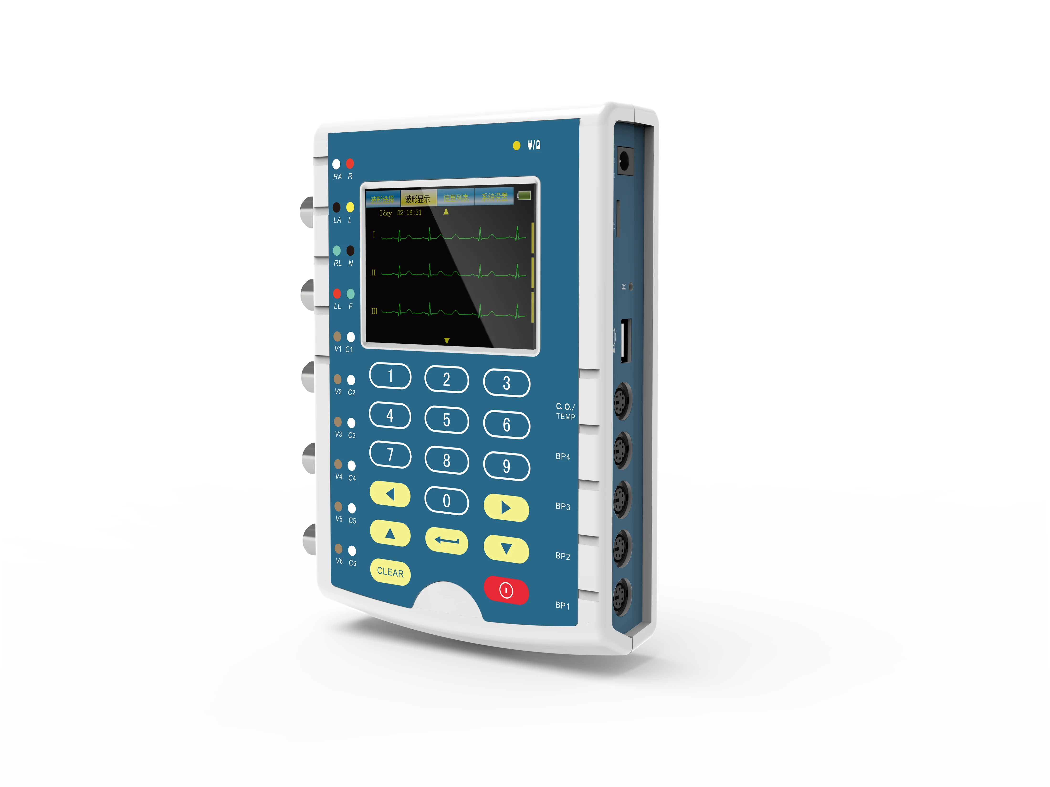 

MS400 Portable Multiparameter Touch Color Patient Monitor ECG Simulator Newest
