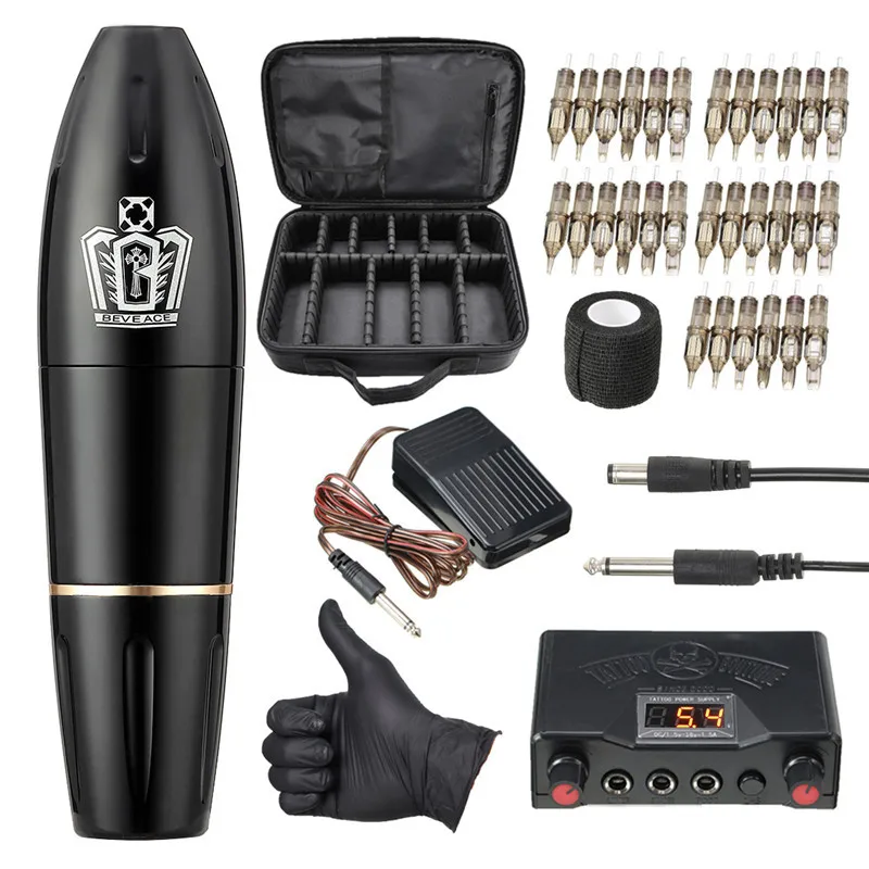 BEVEACE высокое качество профессиональная роторная ручка для тату набор 30 шт.
