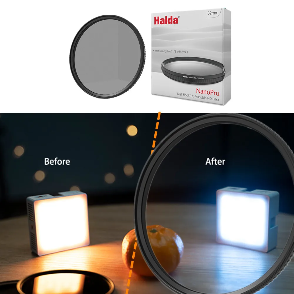 

Регулируемый Черный Профессиональный распылитель 1/8 и ND фильтр для объектива мягкий диффузор Регулируемый VND для объективов аналогичный Pro-Mist Black MAGIC