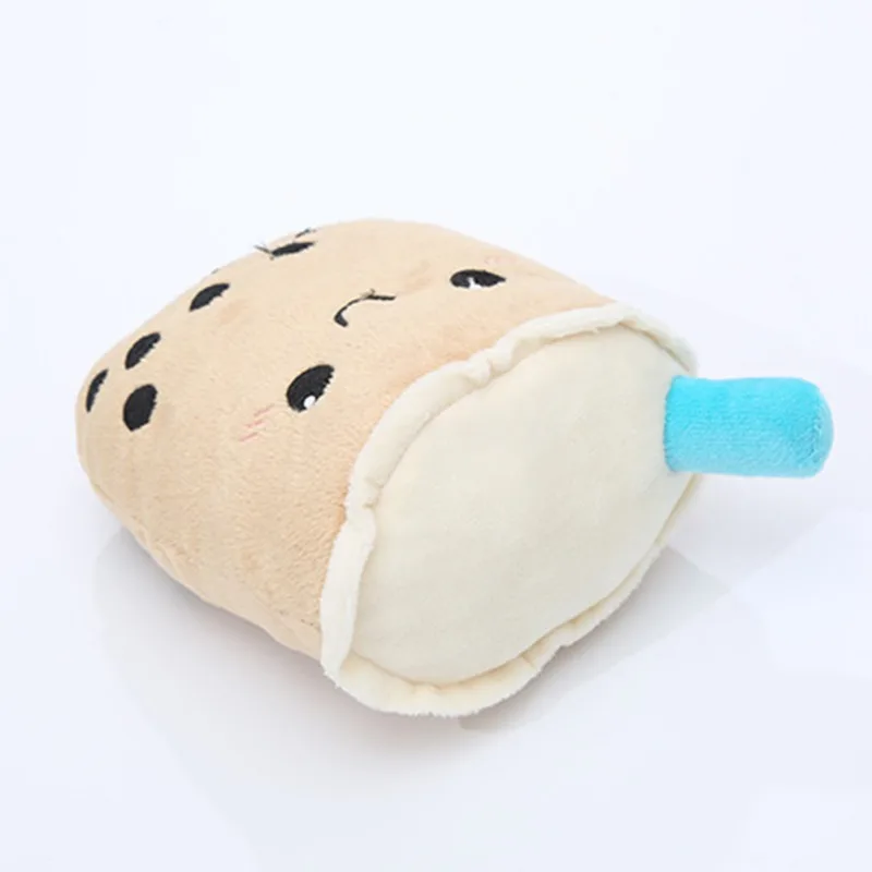 Плюшевые игрушки для питомцев жилет с мультипликационным принтом молоко Чай