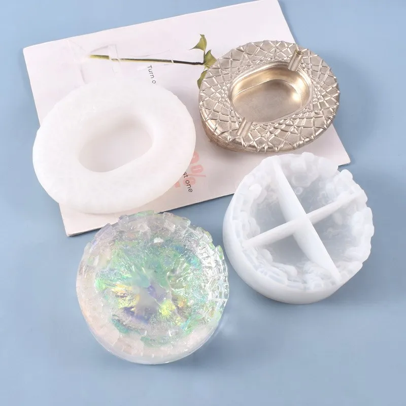 

DIY Crystal Epoxy Resin Silicone Mold New Bird's Nest Ashtray Homemade Creative Mountain Ashtray Silicone Mold For Resin