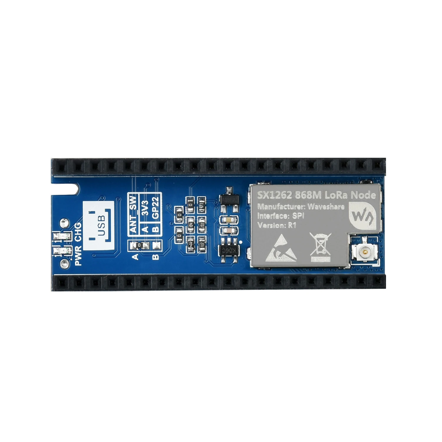 863 ~ 870 МГц модуль LoRa Защитная крышка + антенна стартовый комплект для RPI Raspberry Pi Pico
