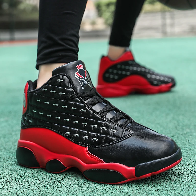 Мужская Баскетбольная обувь для мальчиков с высоким берцем противоударные