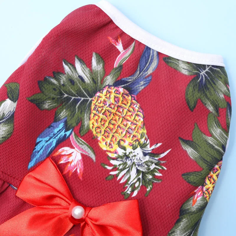 Новое платье для собак нарядные платья юбка гавайской собаки одежда щенков кошек