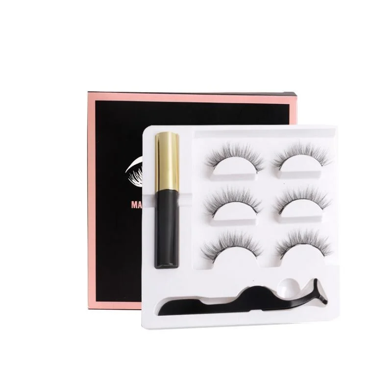 Магнитная искусственная cils жидкость для ресниц подводка глаз maquillaje накладные