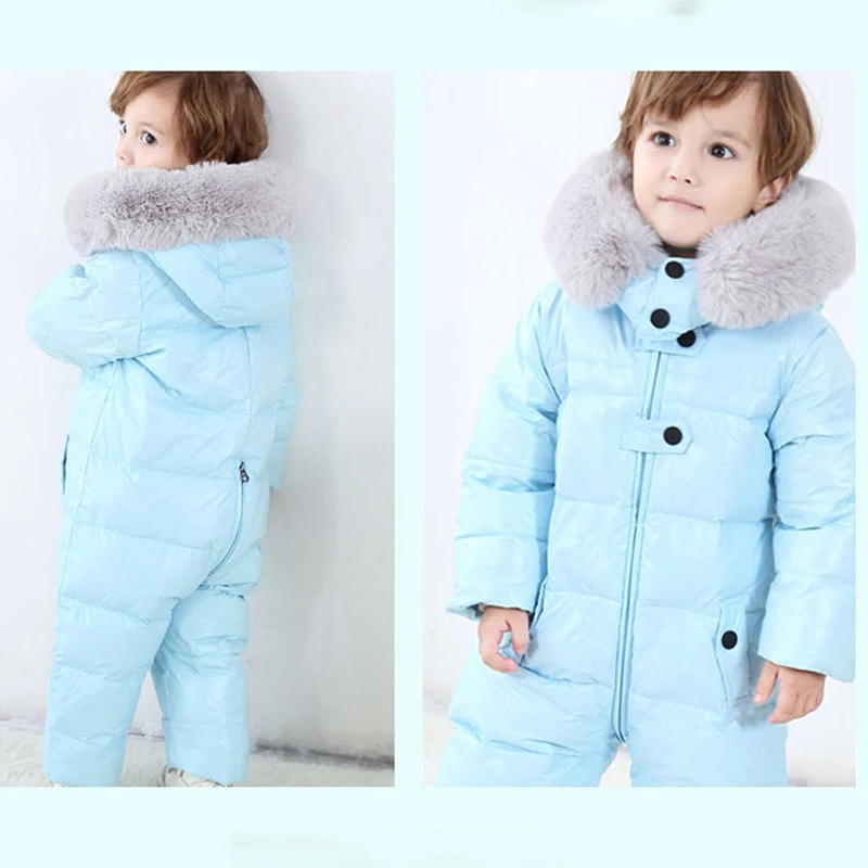 Россия Детский зимний комбинезон Теплая верхняя одежда и пальто Зимняя