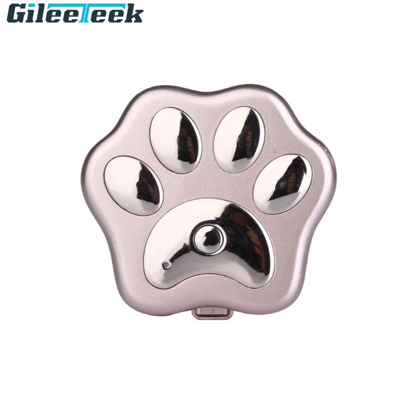 

RF-V30 Pet location tracker Waterproof IP67 GSM quad-band+GPS global positioning with Pet footprint shape design smart led light