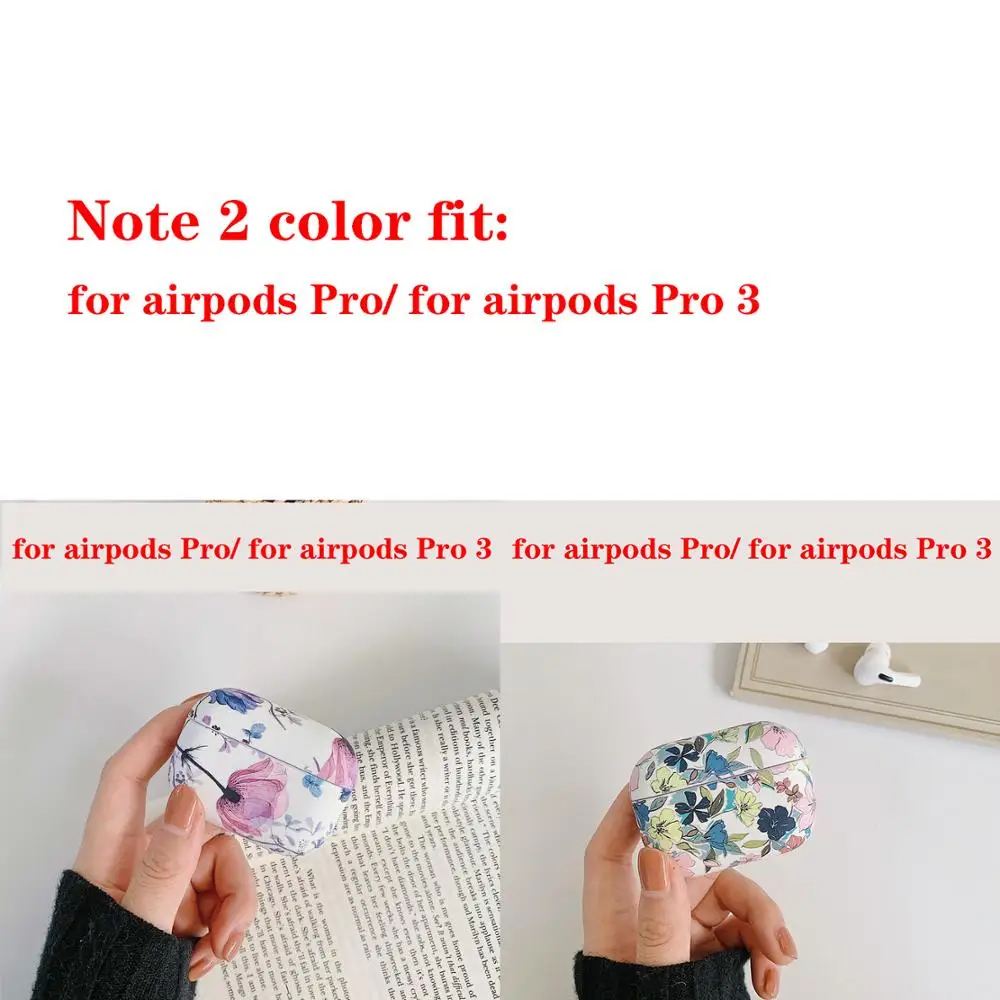 For AirPods Pro Case Earphone Case Gradient Rainbow Color /flower Protective case fundas For Air pods 1/2 cover for 에어팟 케이스 capa