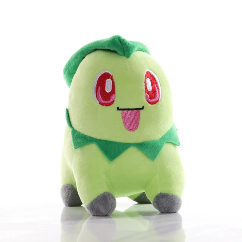 Плюшевые игрушки TAKARA TOMY Chikorita кукла Покемон мягкие плюшевые животные подарки для