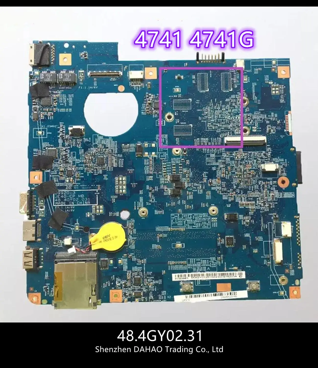 

MBTVQ01001 MB.TVQ01.001 Laptop Motherboard For Acer Aspire 4741 4741G 48.4GY02.031 PC Main Board HM55 DDR3
