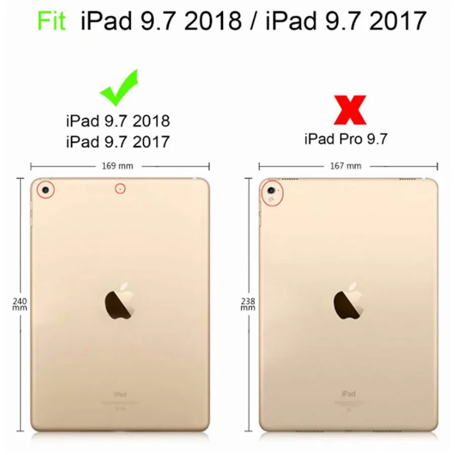 

Armor Case For iPad 9.7 2018 Kids Safe Heavy Duty Silicone Hard Cover For iPad 9.7 2017 Tablet Case Coque