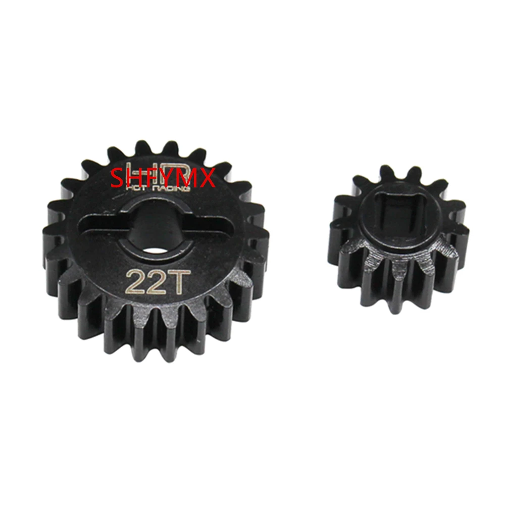 

CNC Machined Steel 13T-22T Overdrive Portal Gear Set For 1/10 Rc Crawler Axial Capra UTB Option Parts