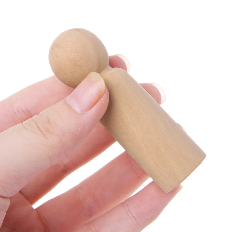 10 шт. необработанные деревянные игрушки для мальчиков натуральные поделки куклы