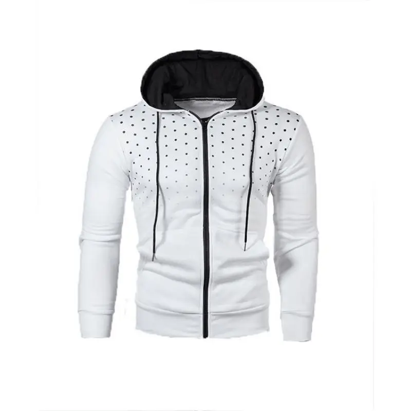 

Новый осенне-зимний мужской Повседневный Кардиган свитер с капюшоном модная Молодежная мужская куртка с принтом