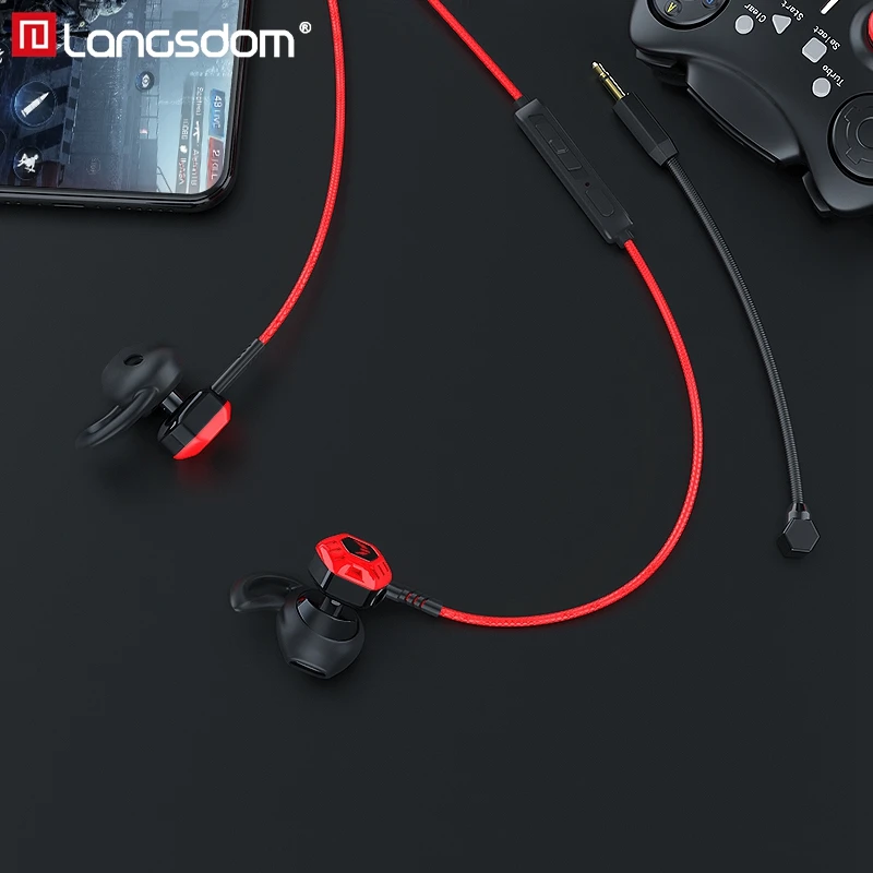 Langsdom Z100X Игровые наушники с микрофоном Стерео PUGB гарнитура геймер auriculares fone de ouvido для телефона Xbox Gamer PS4