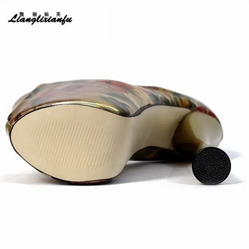 Сандалии для трансвеститов пикантные туфли на высоком каблуке с открытым носком