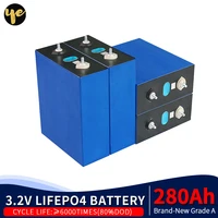 grade a 3 2v 280ah lifepo4 battery super diy 12v 24v 48v 280ah rechargeable battery pack for rv solar storage system tax free