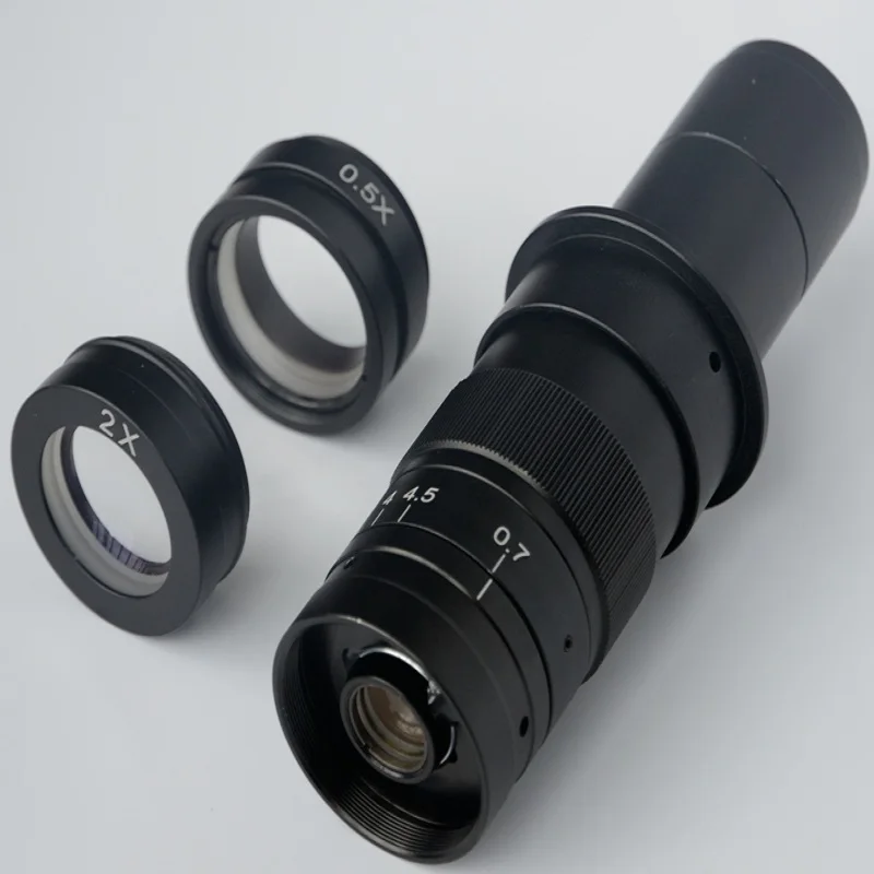 Объектив для промышленного микроскопа FYSCOPE 2 шт./лот 0.5X и 2.0X объектив ZM45