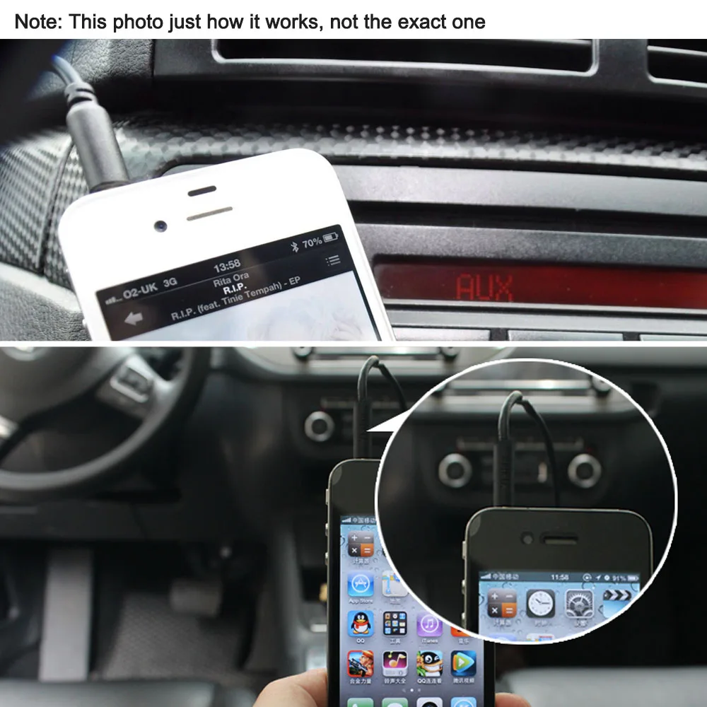Auto Car AUX Input Mode Cable for iPod Phone MP3 3.5mm AUX-in Audio Music Adapter Mercedes Benz W169 W203 W209 W251 | Автомобили и