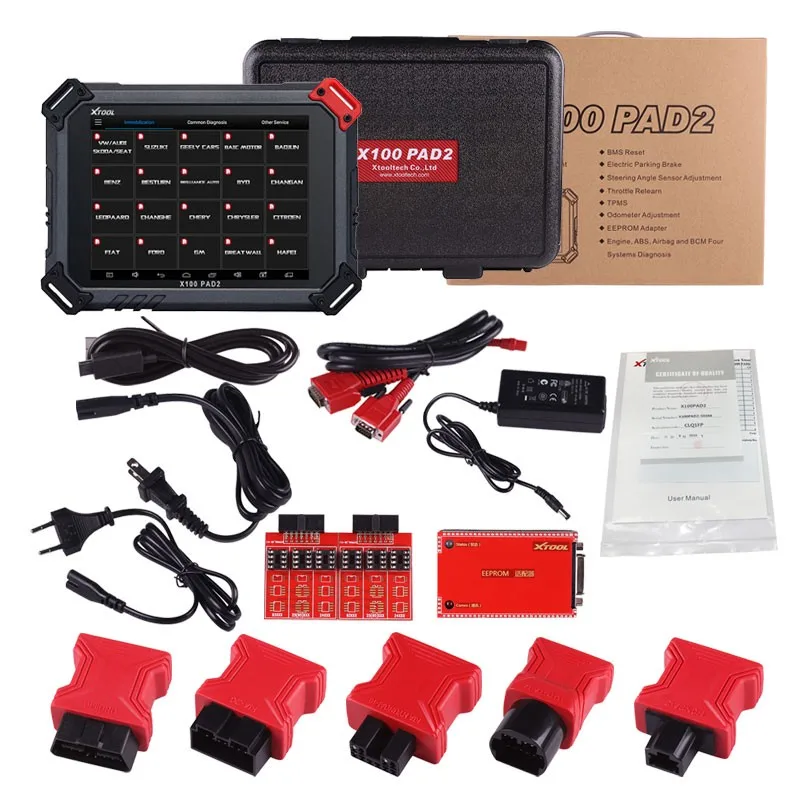 X100 PAD2 XTOOL X100 PAD2/PAD2 Pro OBD2 автоматический ключ программист EPB TPS DPF Сброс масла OBDII код ридер OBD 2 диагностический инструмент автомобильные аксессуары - Цвет: X100 PAD2
