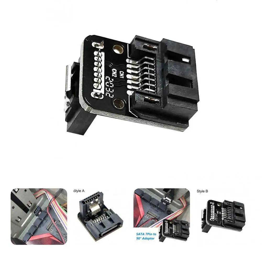 Отличная материнская плата SATA 7Pin 90 градусов угловой Быстрый конвертер Plug Play