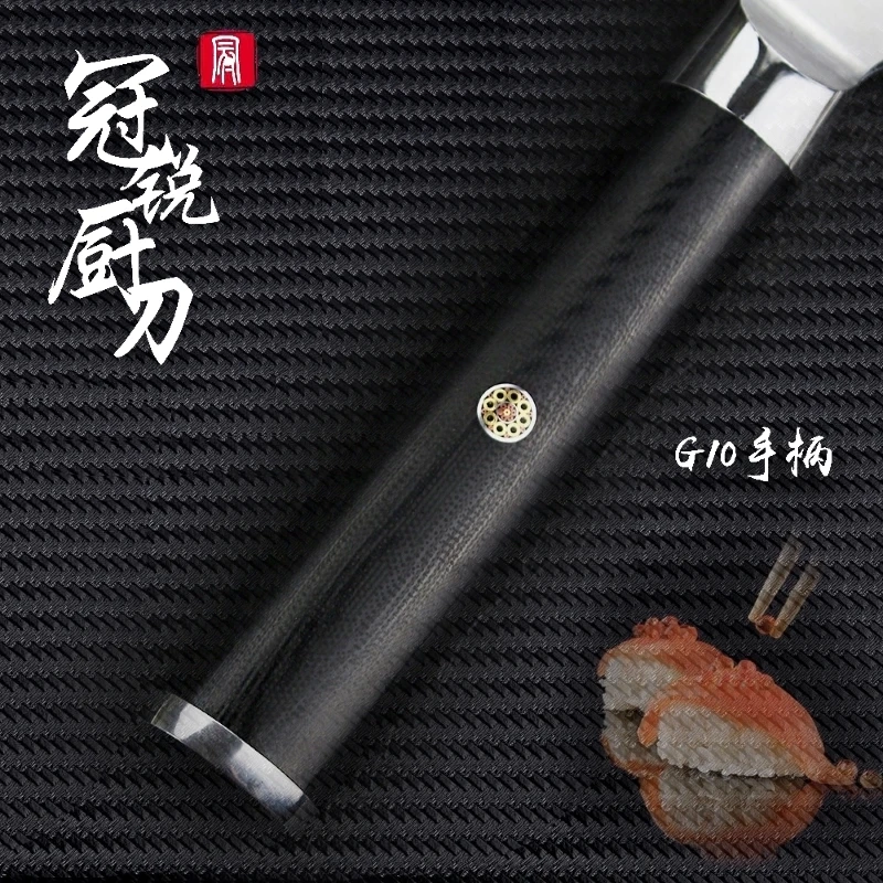 

6.5 Inch Professional Japanese Deba Knife Stainless Steel Cutting Fish Chef's Kitchen Knives Salmon Tuna Sashimi Slicing Knives