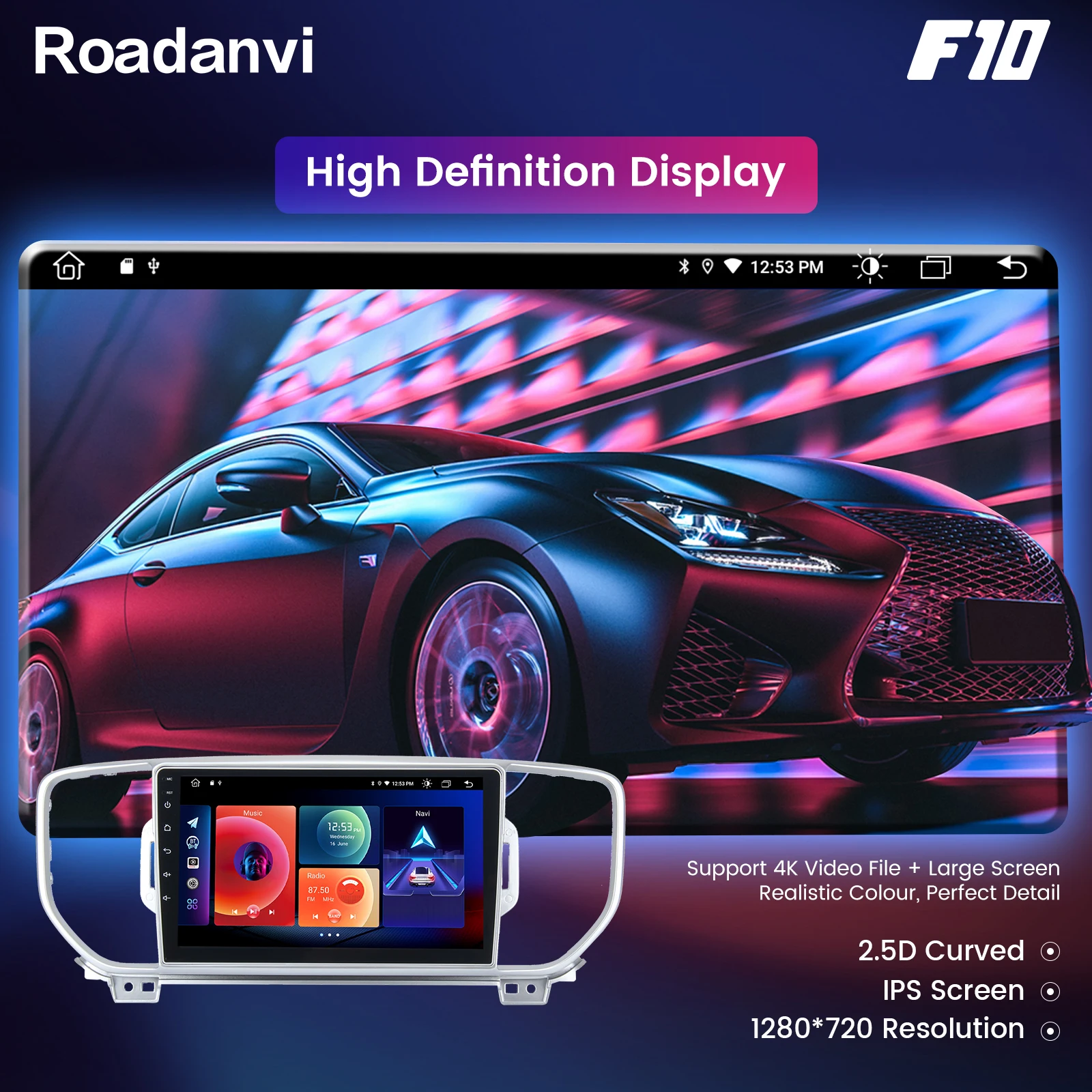 Мультимедийный проигрыватель 9 &quotIPS экран Android 10 0 стерео Автомагнитола для KX5_KIA KX5