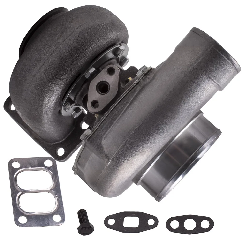 T70 T3 flange .70 A/R oil Cooled Turbo universal Turbocharger 500BHP 600+HPS EG/EK/SUPAR RX-7 CAMARO Compressor Engine | Автомобили и