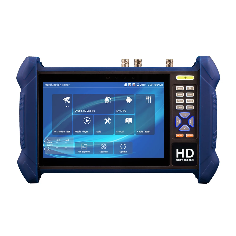 T1S pro CCTV монитор 7 &quotH.265 4K 6 в 1 тестер IP аналоговый 8MP AHD TVI CVI SDI камера с кабелем tracer