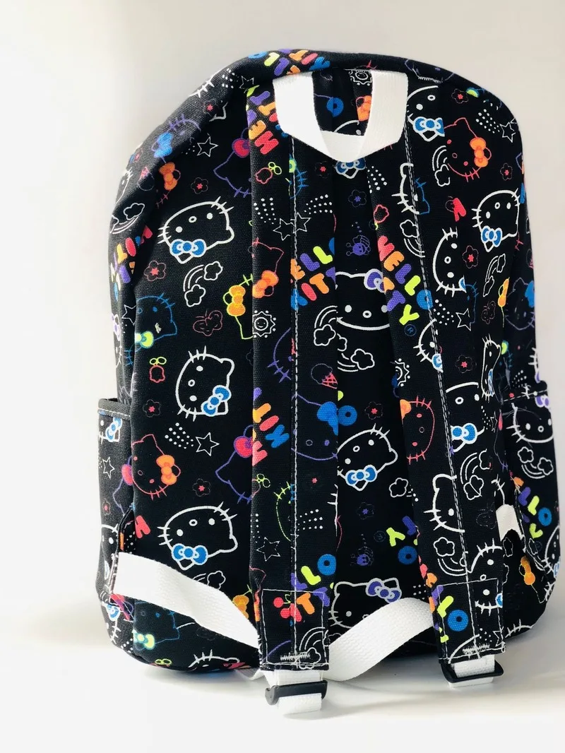 HELLO KITTY, простой рюкзак с принтом, модная мультяшная школьная сумка, многофункциональная Студенческая сумка, рюкзак для путешествий для девочек