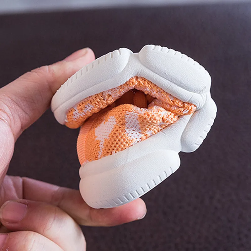 

DIMI 2021 Autumn Baby Breathable Knitting Soft Comfortable Toddler Shoes Fashion Non-slip 0-3 year Infant Sneakers for Boy Girl