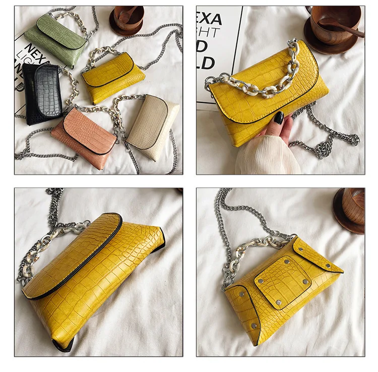 2020 New Fashion Crocodile Pattern Women Shoulder Bags Retro PU Leather Ladies Small Messenger Handbag Purse and Handbags |