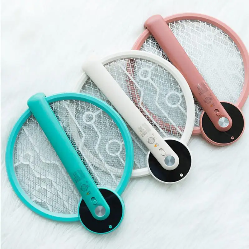 

3000V Folding Electric Mosquito Swatter With Portable Rechargeable Purple Light Mosquito Trap Handheld Electric Mosquito Swatter