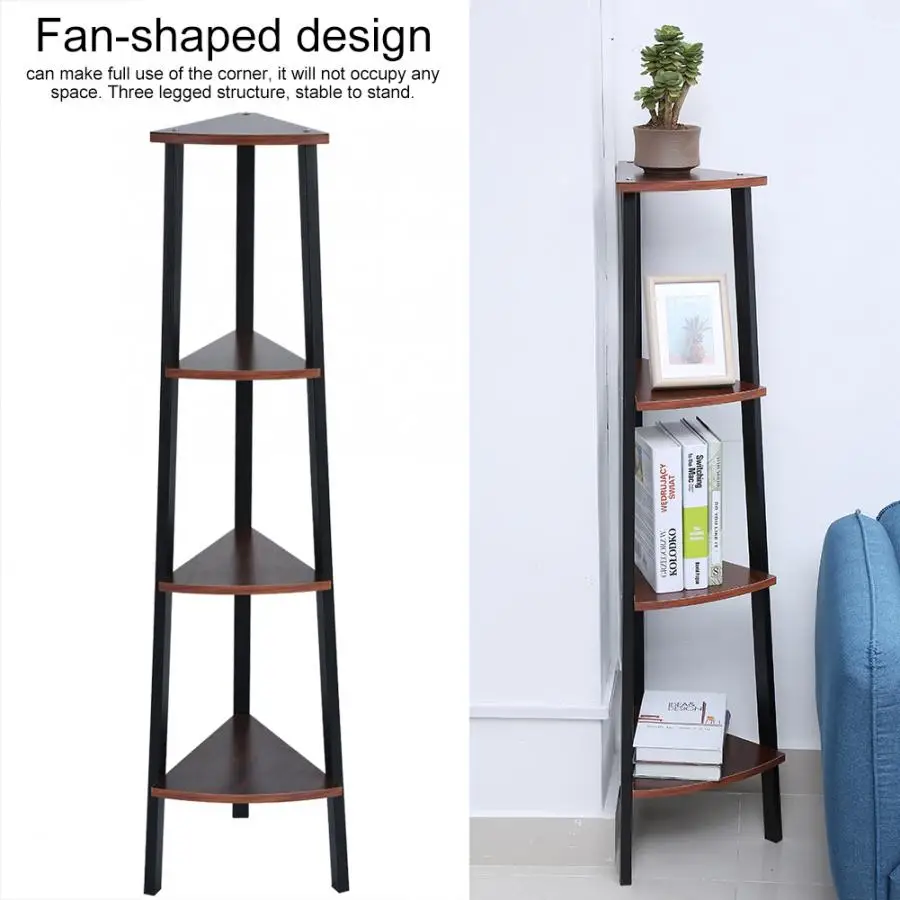 4 яруса угловая полка стойка дисплей мебель хранения Органайзер для домашнего