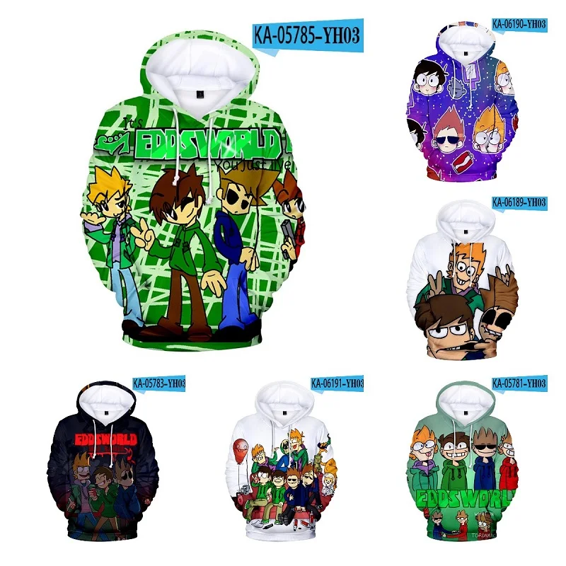 

Худи Eddsworld с 3D принтом, модный осенний костюм Winer, спортивная одежда с капюшоном в стиле хип-хоп для женщин/мужчин, с капюшоном