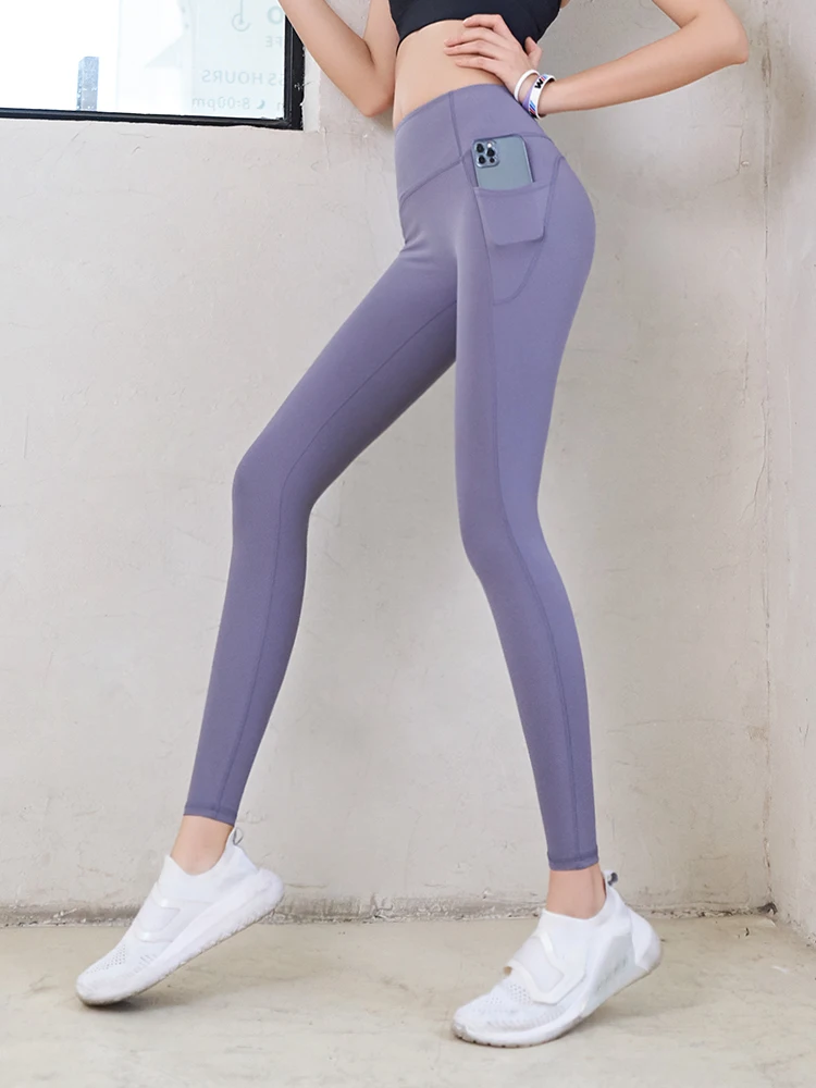 

Yoga Pants Women'S High Waist Buttocks Quick-Drying Running Fitness Trousers Yoga Clothes Tight Elastic Bottoming Sports