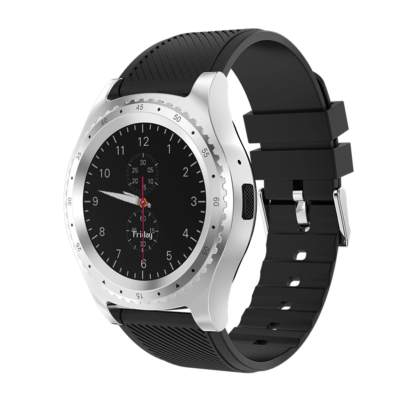 silver Умные часы Android SIM часы для мужчин с камерой Smartwatch Bluetooth умный Браслет спортивный браслет для Xiaomi телефон PK V8 DZ09 - Цвет: silver