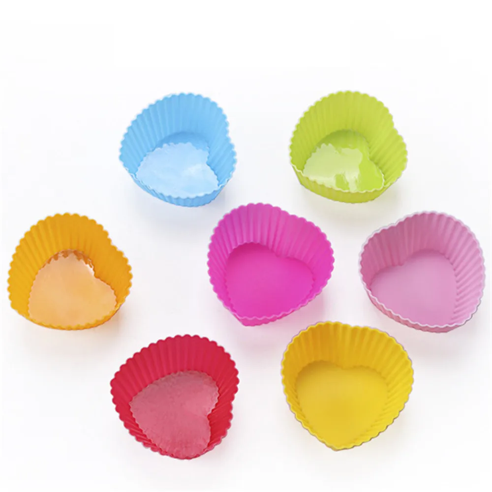 10 шт./компл. форма для выпечки кексов 7 см маффинов силиконовая чашка инструмент