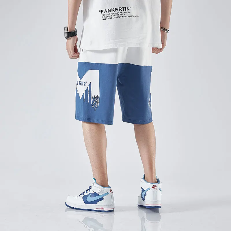 Мужские шорты в стиле хип хоп SingleRoad Японская уличная одежда с принтом